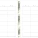 Blueline Essential Academic Monthly Planner, 14 Months, July 2025 to August 2026, Twin-Wire Binding, Poly Cover, 11" x 8.5", Blossom Design, White (CA714PG.01-26)