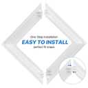 12 Pcs Vinyl Post Skirt, 4x4 Inch White Column Wraps for Wood Vinyl Post, Stair Rails, Fence Deck Stairs Rails