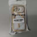 Misscase for iPhone 17 Pro Case with Privacy Screen Protector,[Camera Lens Protector] Clear Magnetic Luxury Plating Case Compatible with MagSafe Elegant Anti-Scratch Case Cover 6.3 inch Gold