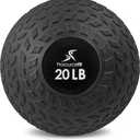 ProsourceFit Slam Medicine Balls 5, 10, 15, 20, 25, 30, 50lbs Smooth and Tread Textured Grip Dead Weight Balls for Strength and Conditioning Exercises, Cardio and Core Workouts