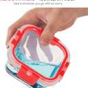 FineDine 24 Piece Glass Storage Containers with Lids - Leak Proof, Dishwasher Safe Glass Food Storage Containers for Meal Prep or Leftovers, Red