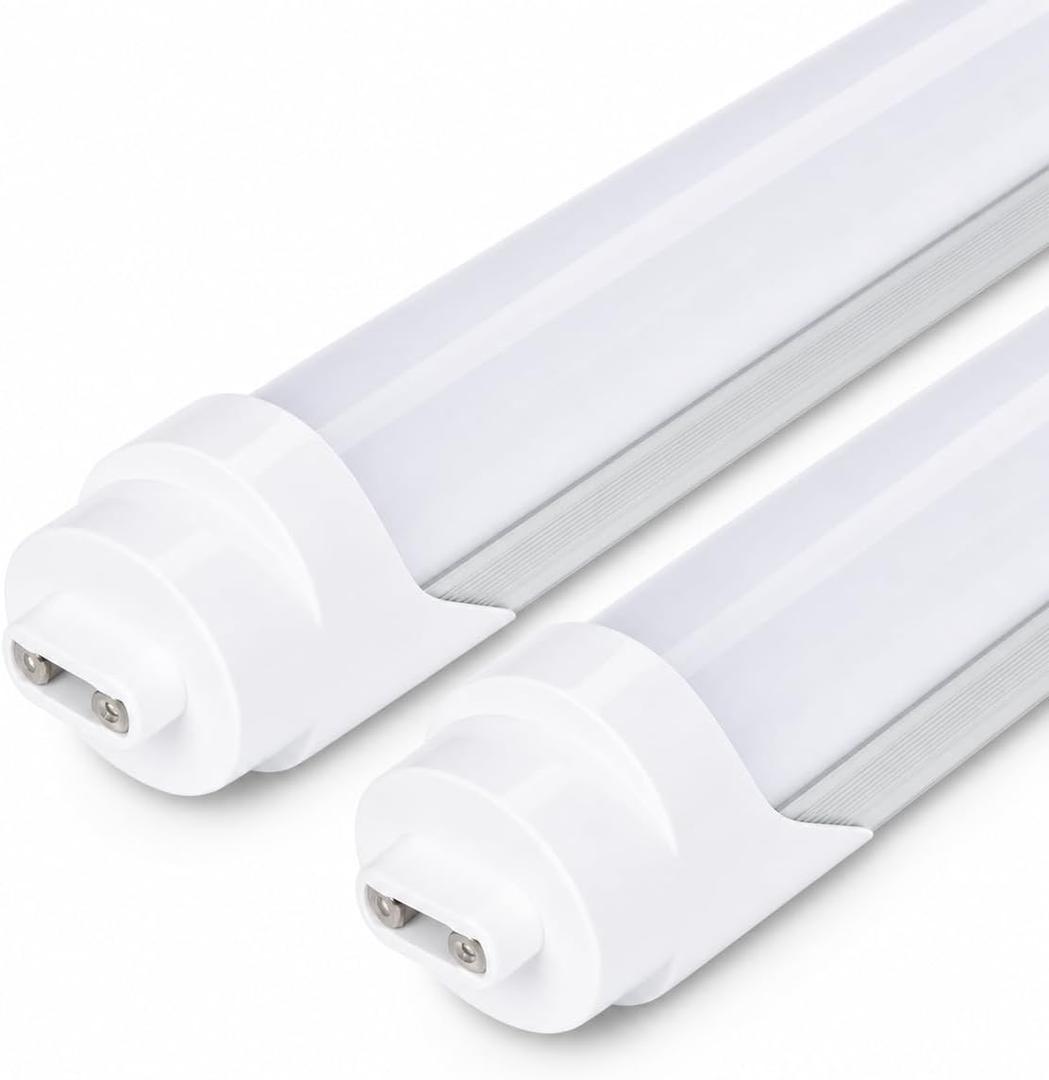 F48T12/CW/HO LED Tube Light 4 Foot R17d 36W 6500K Daylight Type A+B 2Pack