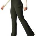 Heathyoga Cargo Pants Women Fleece Lined Leggings Waterproof Hiking Pants Women Thermal Pants Warm Wide Leg Sweatpants Winter, L