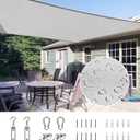 Quictent Waterproof Sun Shade Sail for Patios 185G Polyester Fabric Cloth, 98% UV Block Outdoor Awning Shelter for Commercial, Backyard, Garden, Deck, Hardware Kit Included 20x16 ft, Gray