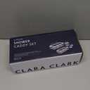 Clara Clark Shower Organizer - Adhesive Shower Shelf Caddy, Rustproof Stainless Steel Rack for Bathroom Storage & Home Decor, Black