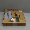 ALEVMOOM XXL Portable Toilet - 19.7" H Taller Wider Collapsible Foldable Camping Toilet with Lid, Strap, Bag - Adjustable for Camping, Hiking, Travel and Car (13"x13"x13.8", Black-10Gen)