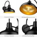 ALLGOT Outdoor Farmhouse Barn Lights, Exterior Wall Mount Lights, Vintage Wall Lighting Fixture, Industrial Outdoor Sconce Lighting for Garage, Front Door, Porch, Patio (Oil Rubbed Bronze, 1 Pack)