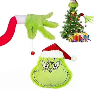 Green Christmas Tree Topper - Elf Christmas Tree Decorations and Ornaments