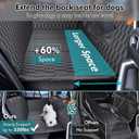 Chumajor XL Back Seat Extender for Dogs-Supports 400lb,Waterproof Dog Car Seat Cover Hard Bottom-Detachable,600D Oxford Cloth Proof Nonslip Soft,Dog Hammock for Car,SUVs