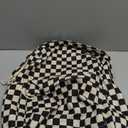 School Backpack for Teen Girls Bookbags Elementary High School Corduroy Laptop Bags Women Travel Daypacks (Corduroy Black White)