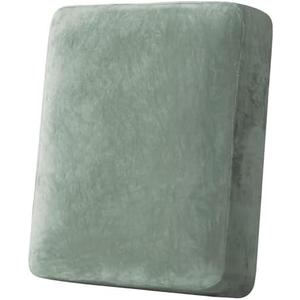 H.VERSAILTEX Velvet Stretch Couch Cushion Cover Plush Cushion Slipcover for Chair Cushion Furniture Protector Seat Cushion Sofa Cover (1 Piece Armchair Cushion Covers, Sea Grass)