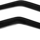 Window Visor Compatible With 1994-2005 Chevy S10 GMC Jimmy Sonoma Isuzu Hombre, Slim Style Dark Smoke Tint Acrylic Shade Rain Sun Guard Wind Vent Air Deflector by IKON MOTORSPORTS, 1995 1996 1997 1998