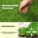 Weidear 0.8 inch Artificial Grass, 3 ft x 5 ft Realistic Turf, Indoor Outdoor Artificial Synthetic Grass Rug, Fake Grass Carpet Patio Mat for Dogs Pets/Garden Lawn Landscape, Customized