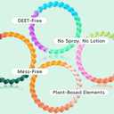 BuggyBands Rainbow Mosquito Repellent Bracelets for Kids & Adults 24 Pack DEET-Free Bug Wristbands, Colorful Outdoor Bands for Camping, Travel, Playground