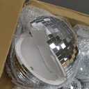 Libima 12 Pack Large Disco Ball Bulk Silver Hanging Mirror Ball Ornament Different Size for Stage Club Christmas Party Decoration(8'', 6'', 4'', 3'')