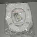 LUXE TS1008E Elongated Comfort Fit Toilet Seat with Slow Close, Quick Release Hinges, and Non-Slip Bumpers (White)