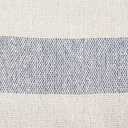 DII Rustic Farmhouse Cotton Cabana Striped Blanket Throw with Fringe, 50 x 60 - Cabana Striped Off-White with French Blue