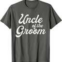 Uncle Of The Groom Shirts For Men Funny Bachelor Party Uncle T-Shirt 3XL