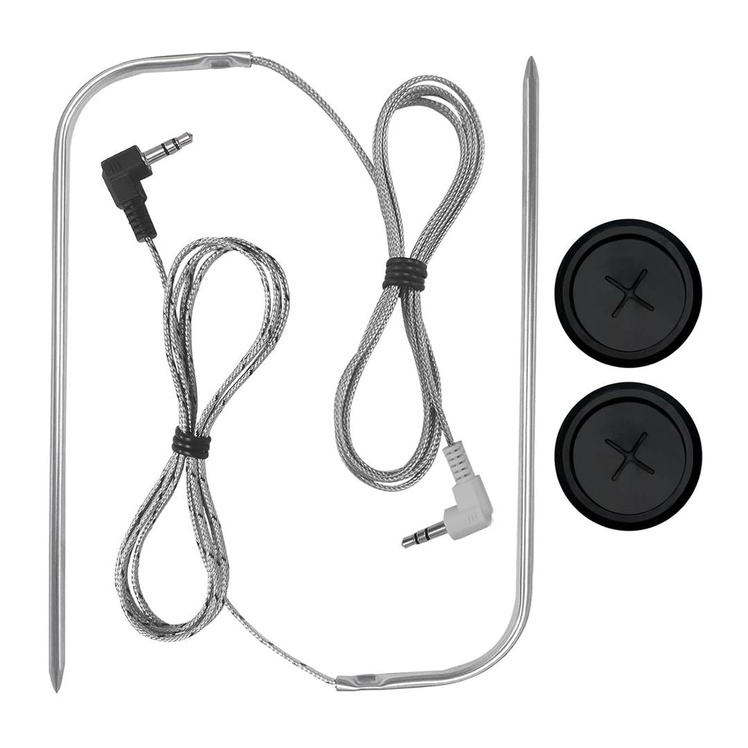 Replacement Meat Probes for Traeger Wood Pellet Grill, 2 Pack High-Temperature BBQ Waterproof Digital Thermostat Probe