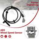 ABS Wheel Speed Sensor Front Left Right Compatible with Nissan Altima 2007-2013 Maxima 2009 2010 2011 2012 2013 2014, Replaces 47910-JA000 ALS1442, 2PCS