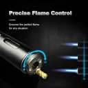 5-in-1 Windproof Torch Lighter,Adjustable Jet Flame with Punch,Holder & Draw Enhancer Tool,Refillable Butane Lighter for Camping, BBQ, Candles & Outdoor (Butane Not Included) Gift Set