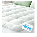 Ultra Soft King  Size Mattress Topper - Viscose Made from Bamboo Pillow Top Mattress Pad for Back Pain Relief - Naturally Cooling for Hot Sleepers, Green