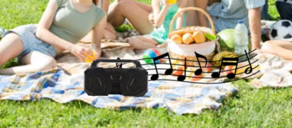 Black wireless speaker Sp-006