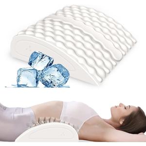 Hot & Cold Therapy Sciatica Pain Relief Pillow, Ice Massage & Heating Strecthing - Lumbar Support Pillow Immediate Relief for Back Hip Leg & Knee, Smooth Skin Touch - Ultra Soft - 100% Natural