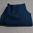 Navy Blue Linen Textured Curtains 90 Inches Long 1 Panels Set Modern Neutral Nursery Blackout Curtains for Kids Bedroom Black Out Thermal Drapes for Summer Heat Noise Reducing Back Tab 52x90 Length