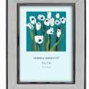 MIMOSA MOMENTS Gun Metal5x7 Picture Frame With Light Grey Wood-Look Texture Profile, abelop Photo Frame Display Horizontal or Vertical 5x7 photo