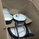 Nonstick Enameled Cast Iron Cookware Set, 8-Pcs Pots and Pans with Lid, Frying Pan Skillet, Sauce Pan, Healthy Round Dutch Oven Pot for Sourdough Bread Baking on All Stovetop, Come with Organizer,Navy