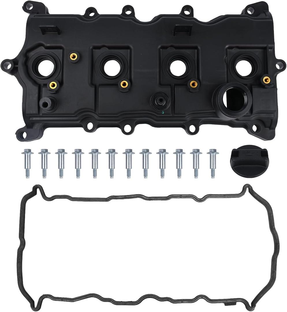 PAROD Engine Valve Cover w/Gasket L4 2.5L Fit for 2007-2013 Nissan Altima, 2008-2013 Rogue, 2014-2015 Rogue Select, 2007-2012 Sentra, Replace for 13264JA00A 13270-JA00A
