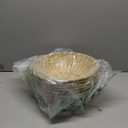 6 Pack Bamboo Bread Basket, 12 Inch Large Round Gift Baskets, Natural Bamboo Woven Wicker Berry Fruit Basket Food Storage Bin for Picnic Kitchen Restaurant