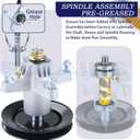 2 Pack Pre-Greased 918-04197B Spindle Assembly Replaces MTD 918-04197A Spindle Assembly 618-04197 MTD Spindle 5.75 618-04197B 618-04197 Spindle 618-0324 918-04197 918-0427C 918-0427D 618-0427