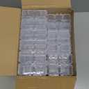 Marsui 100 Pcs 1/64 Scale Toy Cars Organizer Storage Case Clear Individual Toy Car Display Case1.4 x 1.4 x 3.5 Inches (White)