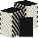 Yahenda Spiral Notebook Bulk A5 Journal Lined 8.3'' x 5.5'' Writing Composition Paper Small Notepad Subject Notebook for Students Office Business Back to School Supplies(Black,54 Pcs)