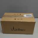 Wellmet Chandelier Shades, ONLY FOR CANDELABRA BULBS, Clip-on Fitter Lamp Shades, 3" X 6" X 5", 6 pcs Set (Cream white)