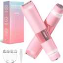 Bikini Trimmer for Women - 2 in 1 Painless Electric Razors for Women, LED IPX7 Waterproof Rechargeable Dual Head Electric Shaver for Lady Bikini Underarm, Body, Leg, Hair Remove