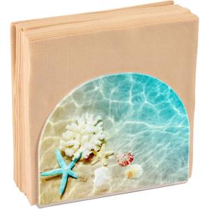 Acrylic Starfish Napkin Holder for Table, Beach, Party & Dining (Multi2594)