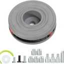 Weed Eater Head,String Trimmer Head Compatible with most clockwise and counterclockwise trimmers,Fits Most Standard Models of Gas and Electric Weed Trimmer,Easy Load&Line Reload,Fixed Line,Grey