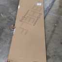 JSB No Assembly Folding Bookshelf, 6 Tier Industrial Metal Book Shelf for Storage, Vintage Wood Foldable Bookcase for Living Room, Bedroom, Office Organization Shelves (All White)