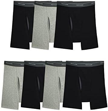 Fruit of the Loom Men's Coolzone Boxer Briefs, Moisture Wicking & Breathable, Assorted Color Multipacks 7Pcs XL
