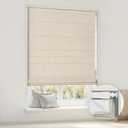 LazBlinds No Drill Cordless Roman Shades, 34'' W x 64'' H, Beige