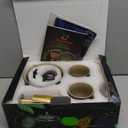 TEANAGOO 9 Pcs Matcha Whisk Set,Ceramic Matcha Set,Matcha Kit for Ceremony,Matcha Tea Set for Making Breakfast/Matcha Latte,Matcha Whisk and Bowl Set with 2 Matcha Cups(7.2oz),Gift for Matcha Lover (Charcoal Black 2)