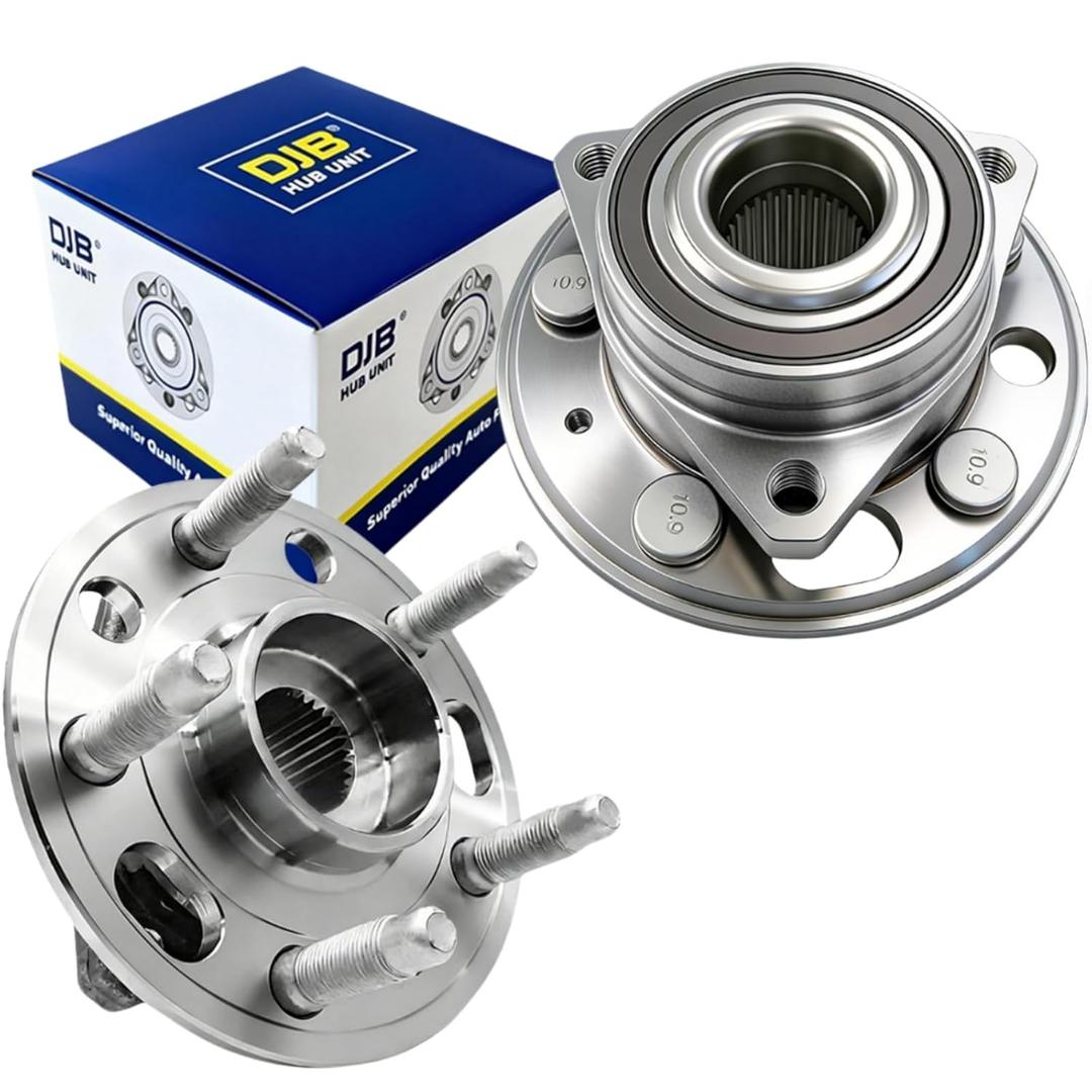 DJB 513288 Front/Rear Wheel Bearing Hub Assembly Fit for 13-15 Chevy Malibu, 14-17 Impala, 10-17 Equinox, for GMC Terrain, for Cadillac CTS/XTS, for Buick Lacrosse Regal, for Saab 9-5, 5 Lug w/ABS