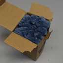 Kevin Textile Soft Plush 14x24 Inch Lumbar Pillow Cover 1 Pack, Luxury Fluffy Faux Fur Striped Flannel Rectangle Cushion Case for Couch Sofa Chair Bed Home Decor, Blue