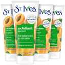 St. Ives Fresh Skin Apricot Face Scrub, Deep Exfoliator Skin Care for Clean, Glowing Skin, Oil-free Facial Scrub Made with 100% Natural Exfoliants, 6 oz, 4 Pack
