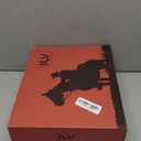 IUV Suede Cowboy Boots For Women Chunky Heel Pointed Toe Cowgirl Boots Mid Calf Western Embroidery fall Boot, 7.5