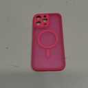 CANSHN Magnetic Compatible with iPhone 16 Pro Max Case, Upgraded [Full Camera Protection] [Compatible with Magsafe] [Translucent Matte] Shockproof Protective Phone Case Cover 6.9 Inch - Hot Pink