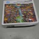 Rocorose Jigsaw Puzzle for Adults, 1000 Pieces Fairyland Mushroom House Puzzle Colorful Fairy Cottage Puzzle Challenging Family Perfect for Game Nights Party Butterfly Flower Decoration